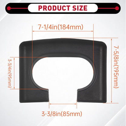 Center Console Cup Holder Armrest Pad Replacement Compatible with 2004-2014 Ford F150 Black