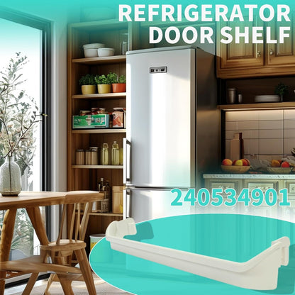 KUAFU 240534901 Refrigerator Door Shelf Bar Compatible with Kenmore Frigidaire Replace for #AP3214630 PS734935 Retainer Rack Rail