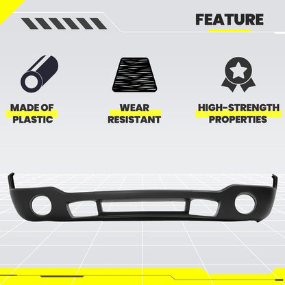 KUAFU Bumper Cover Compatible with 03-07 Sierra 1500/2500/3500 Series incl