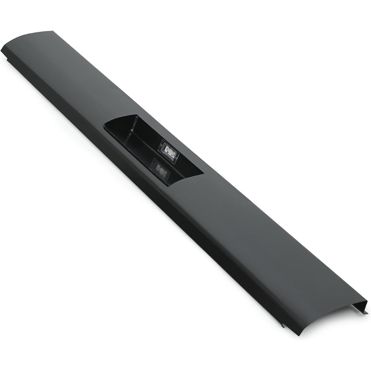 KUAFU Rear Bumper Roll Pan Compatible With 1995-2004 Toyota Tacoma Fleetside Models W/LED License Light Steel Black