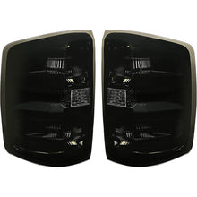 Tail Lights Compatible with 2014-2018 Chevy Chevrolet Silverado 1500/2500/3500 HD GMC Sierra 3500 HD Dually Model Replacement for GM2800261 Brake Lamps w/o Bulbs Smoke Lens Chrome Housing Pair LYPL-148S-2