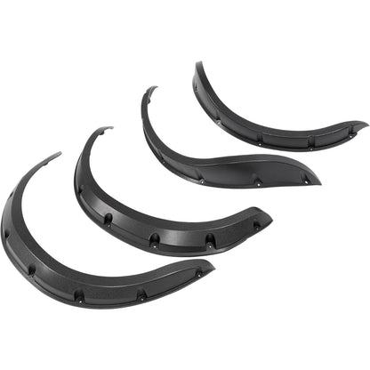 Golf Cart Fender Flares 4PCS Compatible with Evolution Forester 4 or 6 and Icon Advanced EV 1 ABS Black