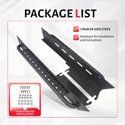 ALMULOO Running Board Step Compatible with 97-06 Jeep Wrangler TJ Tubular