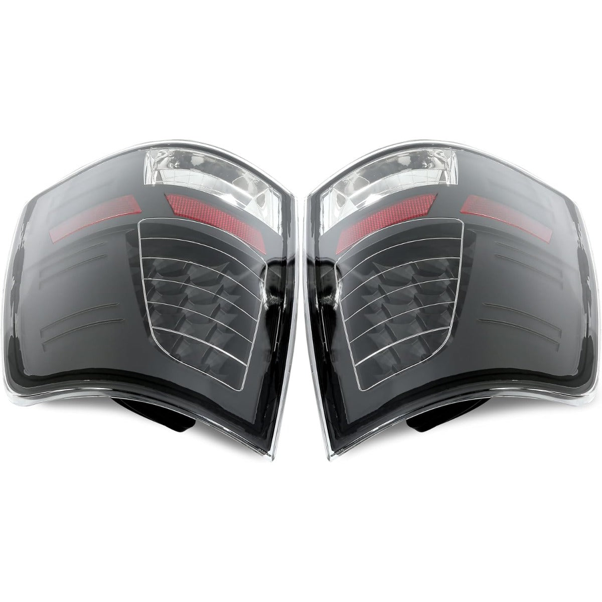 ALMULOO Tail Light Clear Lens Black Housing Compatible with 2009-2018 Dodge RAM 1500 2500 3500 2019-2021 RAM 1500 Classic