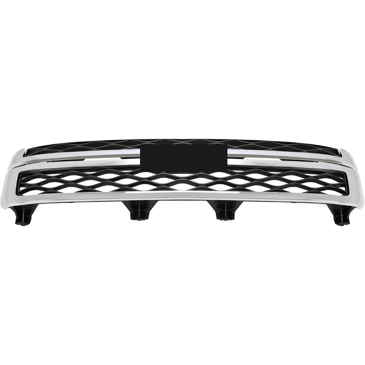Front Bumper Grill Compatible with 2011-2014 Chevy Chevrolet Silverado GMC Sierra 2500 3500 HD 20966058 GM1200639 Bumper Hood Grille Chrome