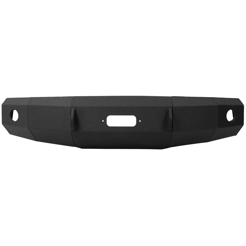 YIKATOO® Modular Black Front Bumper for 1992-1996 Ford F-150 F-250 F-350,3-Piece Steel Base -  junior