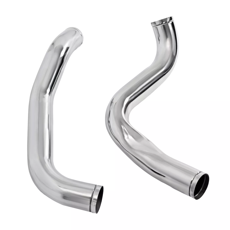 Polished 3" Intercooler Pipes For Ford 7.3L 1999.5-2003 Powerstroke Diesel-junior