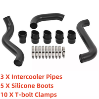 Load image into Gallery viewer, 3&quot; Polished Intercooler Pipe &amp;Boot Kit For 2011-2016 GMC CHEVY 6.6L LML Duramax-junior
