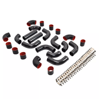 Load image into Gallery viewer, 12Pcs 3&quot; Universal Aluminium Intercooler Piping+Silicone Coupler+Clamp Kit-junior
