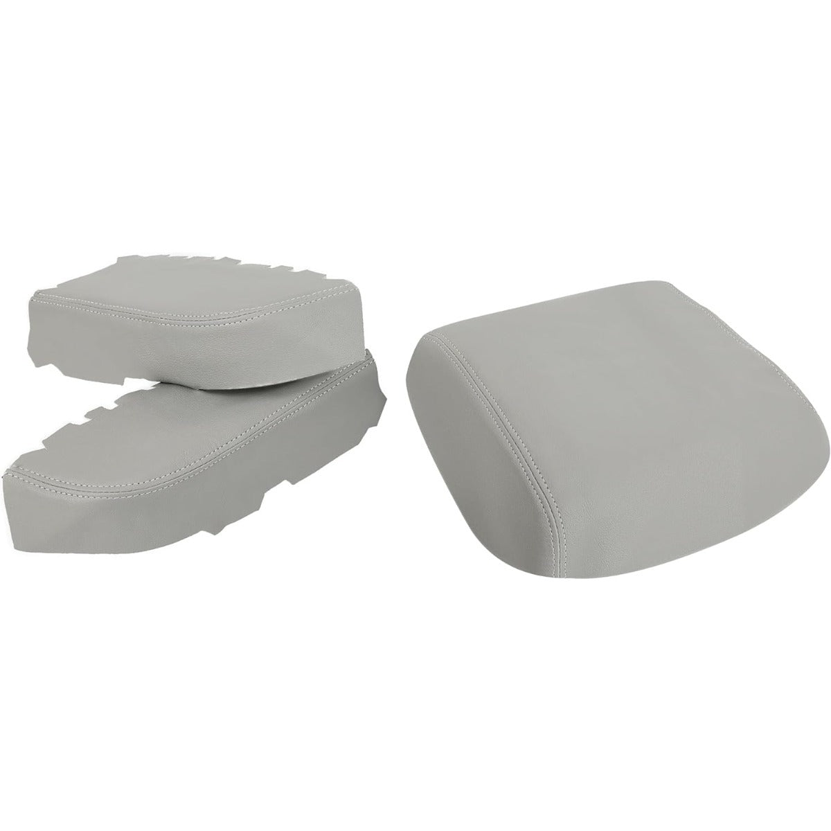 KUAFU Center Console Armrest Cover & Door Armrest Cover Compatible with 2009-2015 Honda Pilot Console Lid Cover Front Door Panel Armrest Cover - Gray