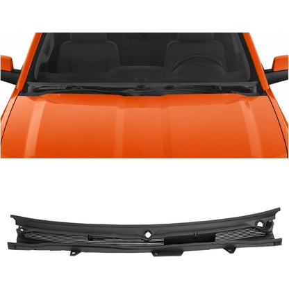 Windshield Wiper Cowl Panel Compatible with 2014-2015 Chevy Chevrolet Silverado 1500 Crew Double Regular Cab Replace for 23207951 Window Cowl Vent Grille Plastic(PP+Rubber+ABS) Black