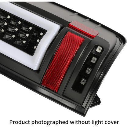 KUAFU Tail Lights Pair Compatible with 2004-2008 Ford F150 Pickup LED Tube Bar Rear Taillights Tail Rear Lamp Brake Signal Black Housing & Smoke Lens Replacement for 5L3Z13405CA 5L3Z13404CA