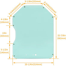 Door Glass Compatible with Bobcat Skid Steer Loaders 751 763G 863 S175 S185 S220 S330 All Wheel Loaders A220 A300 Track Loaders T110 T200 T300 Clear Front Windshield Replace for 6729776