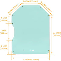 Load image into Gallery viewer, HECASA Door Glass Compatible with Bobcat Skid Steer Loaders 751 763G 863 S175 S185 S220 S330 All Wheel Loaders A220 A300 Track Loaders T110 T200 T300 Clear Front Windshield Replace for 6729776
