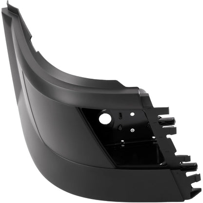 Bumper Corner Compatible with 2004-2018 Volvo VNL 300 430 630 670 730 780 Bumper Extension Corner w/Fog Light Hole Plastic ABS Painted Matte Black Right Side
