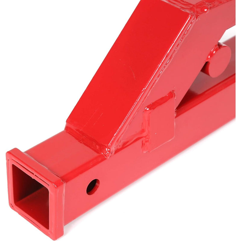 Clamp On Trailer Hitch 2" Ball Mount Receiver Adapter Bucket Trailer Hitch Competible with Deere Bobcat Tractor Bucket Forklift LYOM-036