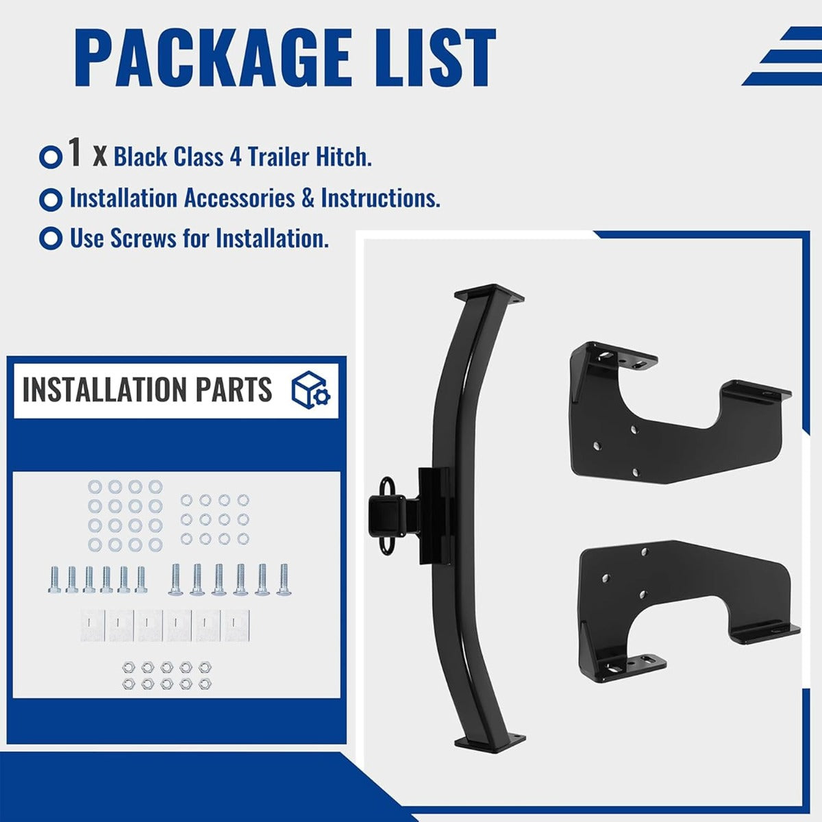 KUAFU Class 4 Trailer Hitch Compatible with 97-16 F250 F350 F450 97-04 F150