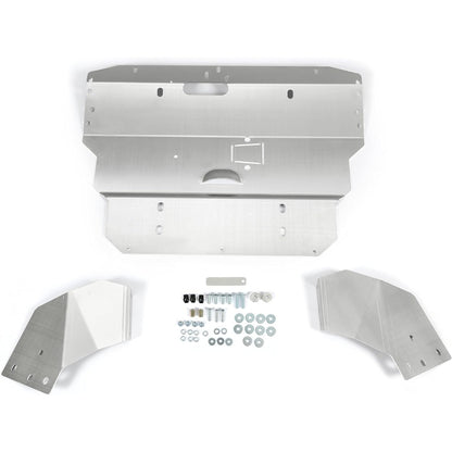 Skid Plate Silver Compatible with 1996-2008 Audi A4 S4 B5 B6 B7 Aluminum