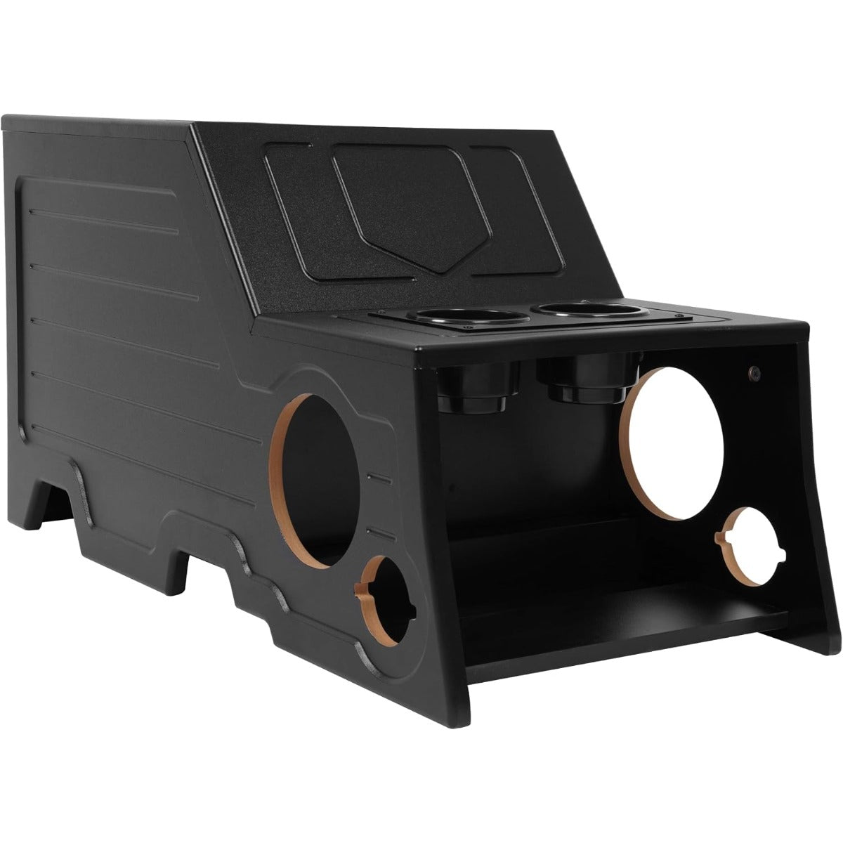 Center Console Subwoofer Box Compatible with 2006-2008 Dodge Ram | Crew /Single /Quad Cab MDF+Plastic(ABS) Black Center Console Subwoofer Box