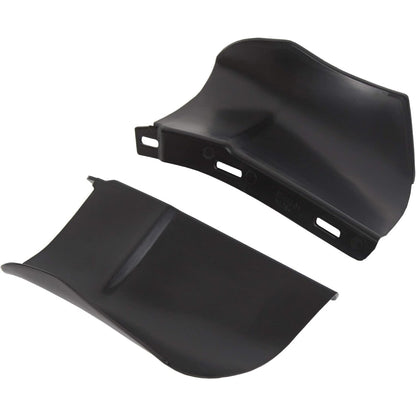 ECOTRIC Rear Bumper Quarter Panel Fillers Kit Compatible with 1986-1990 Chevy Caprice/Impala ABS plastic Black