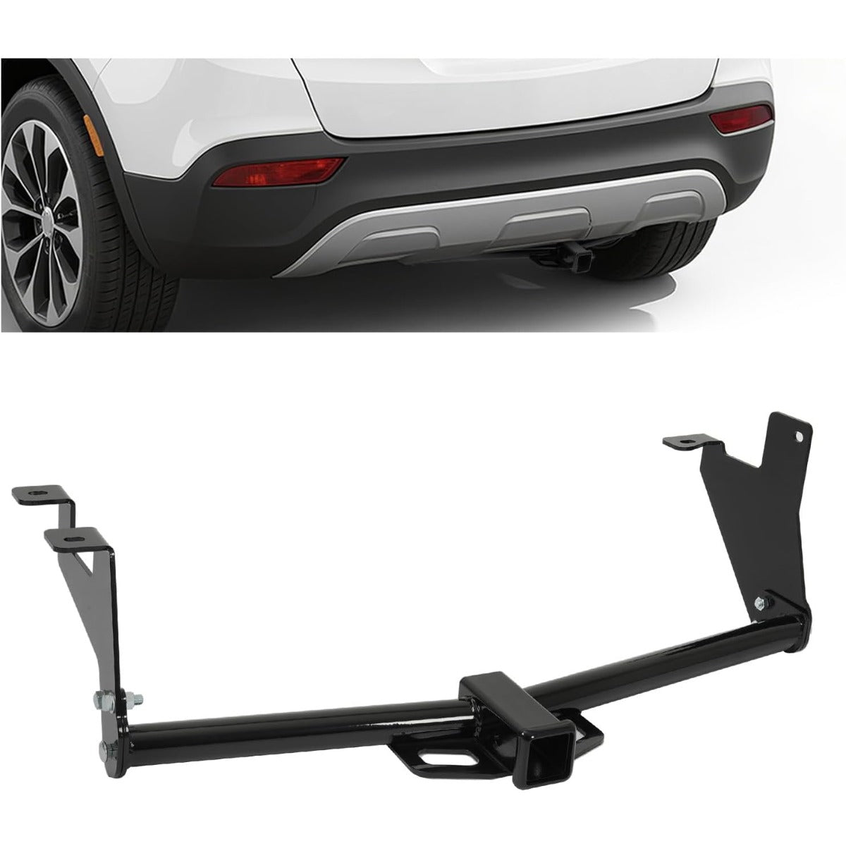 Class 3 Rear Trailer Hitch, 2 Inch Square Receiver Compatible with 2013-2022 Chevy Chevrolet Trax, Buick Encore 3500LBS Steel