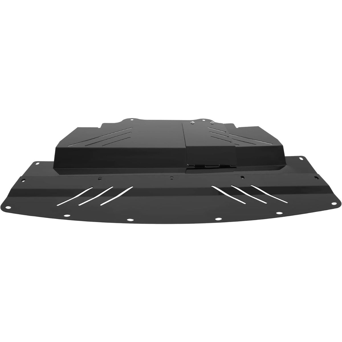Under Tray Skid Plate Compatible with 2007-2016 Infiniti G35X G37X Q40 Q60 Engine Splash Shield Cover Guard Aluminum Powder Coated Black
