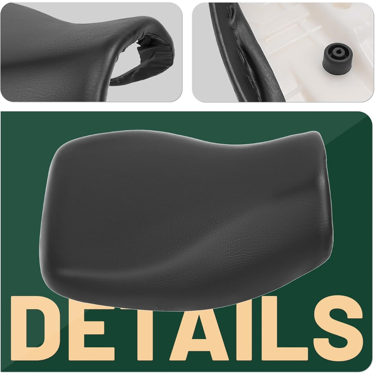 Complete Seat Compatible with 2015-2023 Honda Rancher 420 TRX420/ Foreman 500 TRX500 520 TRX520 Replacement for 77100-HR3-621ZA Seat Replacement Assembly Black