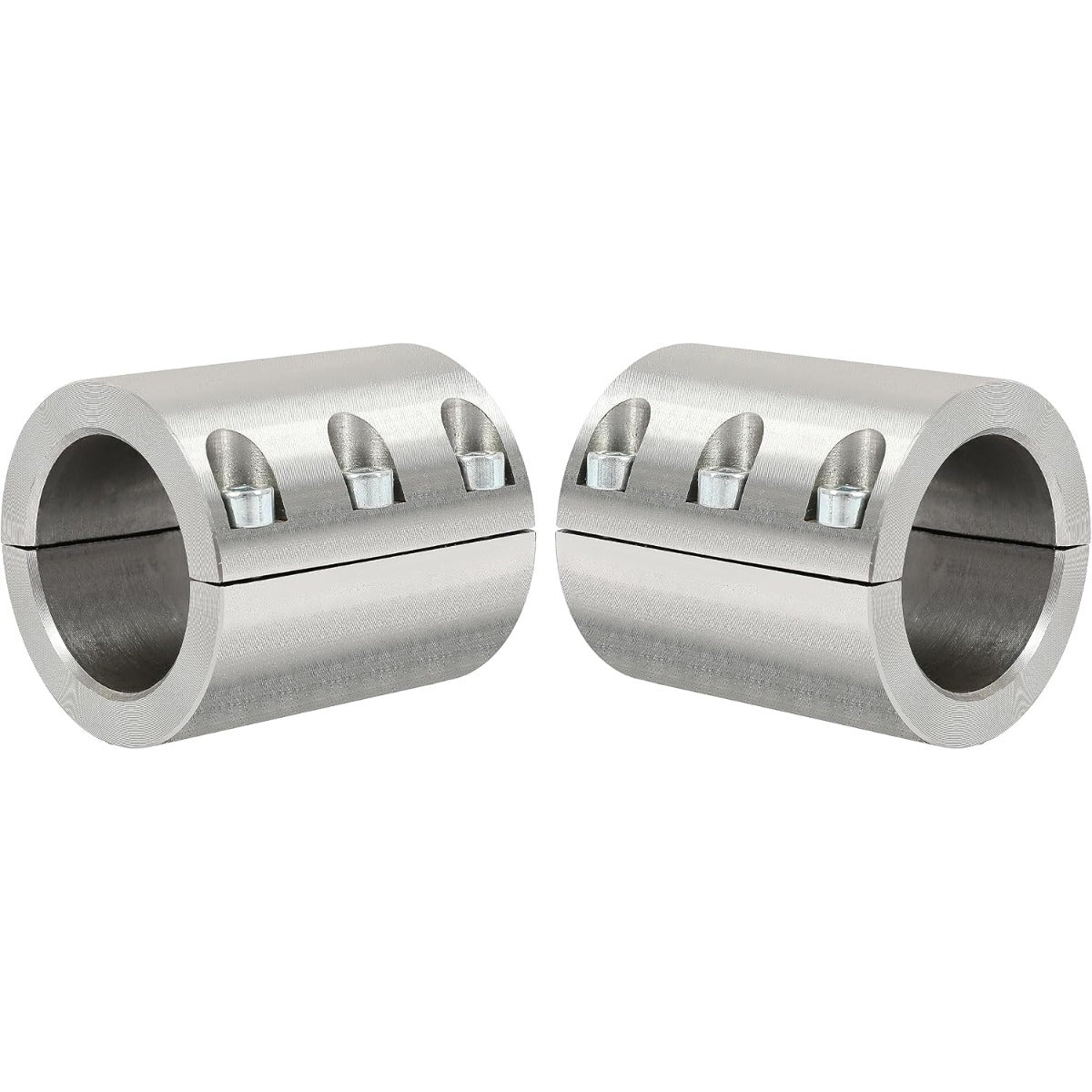 ALMULOO 2PCS Split Collar Tube Clamp, Compatible with 1-3/4" OD Tube, Universal UTV Accessory for Bolt-Mount Bumper, Spare Tire Carrier, Roof Rack, Light Bar, Harness, Roll Bar & Cage Bracing
