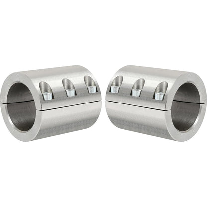 ALMULOO 2PCS Split Collar Tube Clamp, Compatible with 1-3/4" OD Tube, Universal UTV Accessory for Bolt-Mount Bumper, Spare Tire Carrier, Roof Rack, Light Bar, Harness, Roll Bar & Cage Bracing