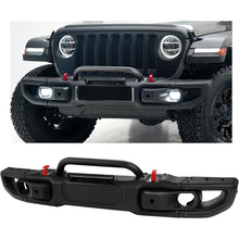 KUAFU Front Bumper Compatible with 07-18 Wrangler JK Rubicon