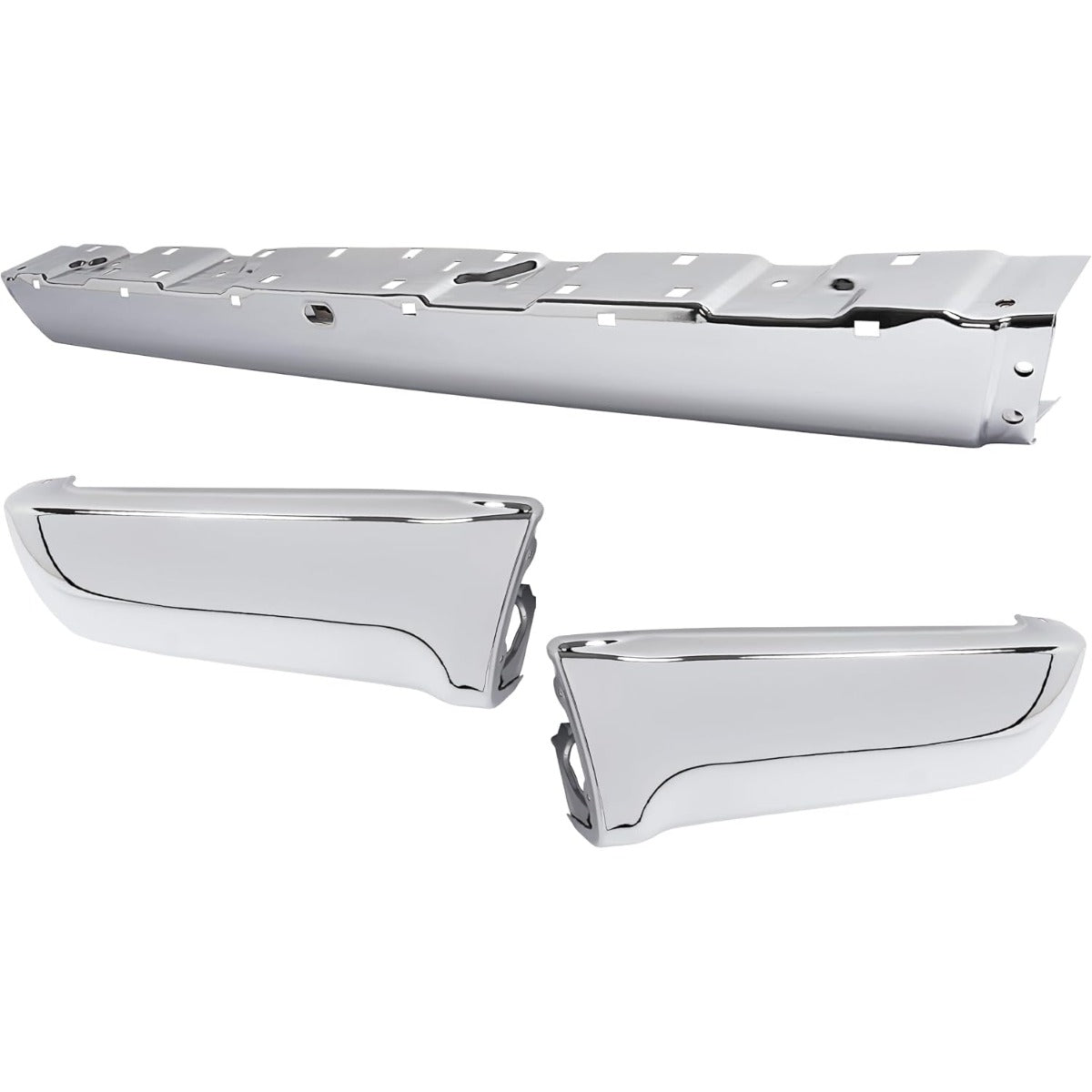 KUAFU Bumper Face Bar&End Caps Pair Compatible with 1990-1995 4Runner