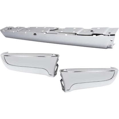 KUAFU Bumper Face Bar&End Caps Pair Compatible with 1990-1995 4Runner
