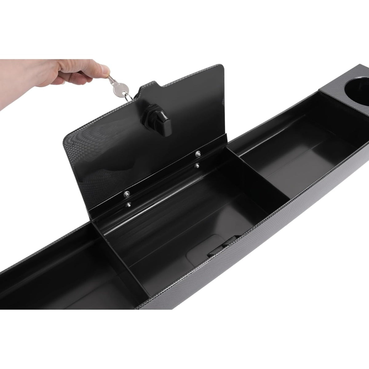 Golf Cart Universal Front Dash Storage Tray Compatible Golf Cart Parts Plastic Carbon Fiber Color, Easy Installation