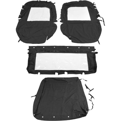 UTV Soft Door+Soft Top+Clear Rear Window W/Zipper Compatible with 2014-2023 Kubota RTV X1120D/ X900 Plastic