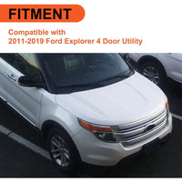 Load image into Gallery viewer, Left A-Pillar Molding Windshield Outer Trim Compatible with 2011-2019 Ford Explorer 4 Door Utility Replace for BB5Z-7803145-AA, BB5Z-7803137-AB W/Side Tape (Driver Side) LYAP-338-1
