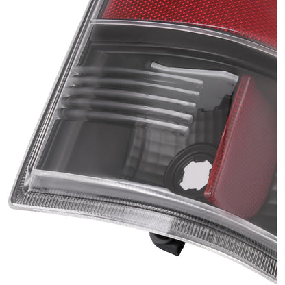 KUAFU Tail Light Pair Compatible with 2008-2016 Ford F-250 F-350 F-450 F-550 Super Duty Rear Lamp L&R W/LED Tube Bar W/O Halogens Bulbs (Clear Lens+Black Housing) Replacement for 7C3Z13404A 7C3Z13405A