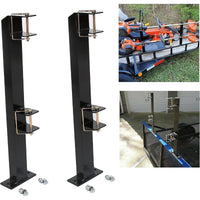 Load image into Gallery viewer, 2 Place Weeder Trimmer Weed-Eater Edgers Gas Racks Holders Hold Two Open Landscape Trailer
