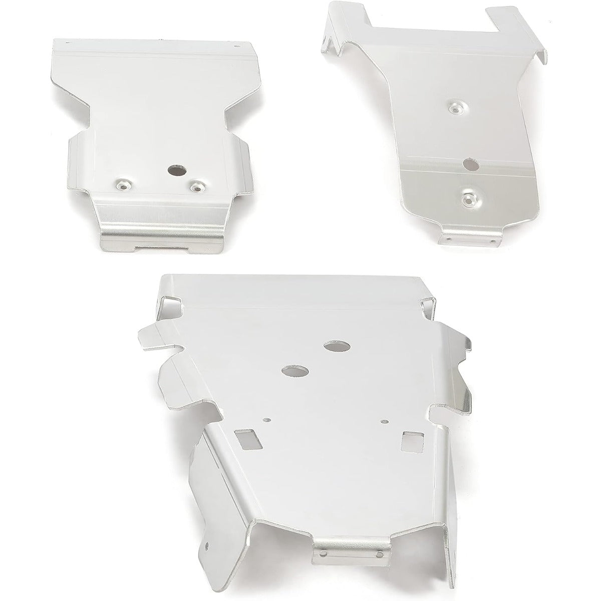 Full Belly Skid Plate Guard Aluminum Compatible with 2015-2019 Honda Rubicon IRS 500 520 Glide Swing Arm 3Pcs