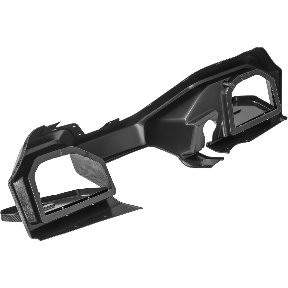 WUTIST Dashboard Cover Compatible with 2017-Up Yamaha Drive2 Golf Cart | W/Locking Doors Carbon Fiber Color Plastic+Steel