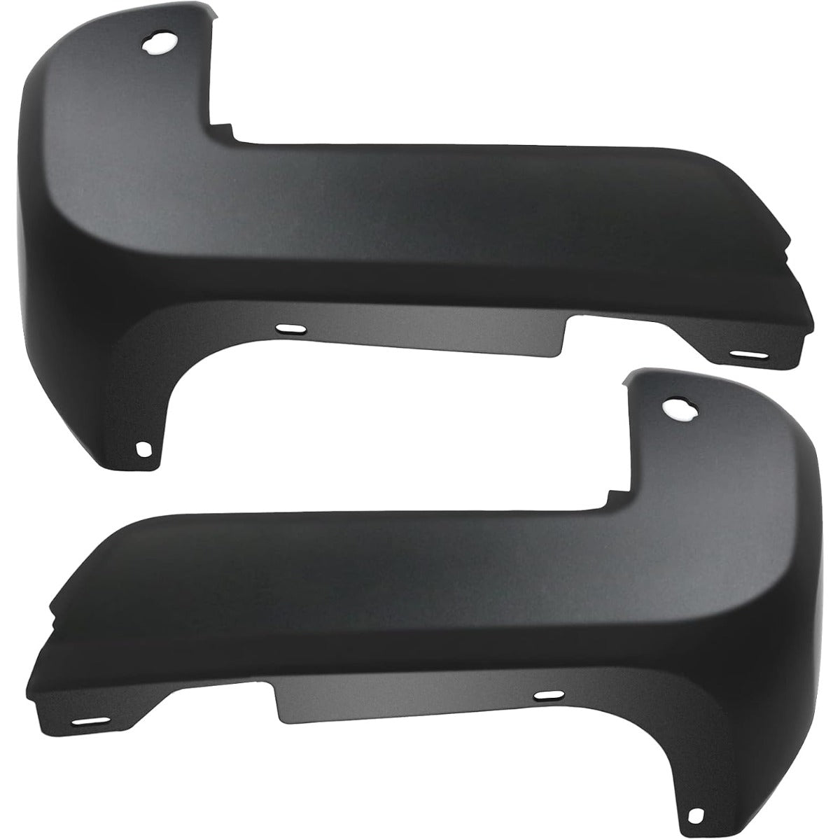 Kojem Rear Bumper End Caps Pair Compatible with 2016-2023 Toyota Tacoma Replacement for TO1104138 TO1105138 5215604900 5215504900 W/Parking Aid Sensor Hole Matte Black