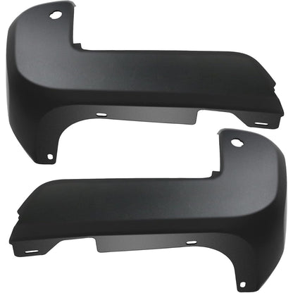 Kojem Rear Bumper End Caps Pair Compatible with 2016-2023 Toyota Tacoma Replacement for TO1104138 TO1105138 5215604900 5215504900 W/Parking Aid Sensor Hole Matte Black