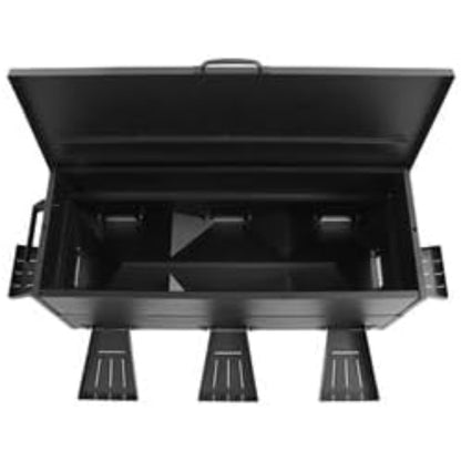 128 Pound Freestanding Livestock Feeder, Rustproof Metal Gravity