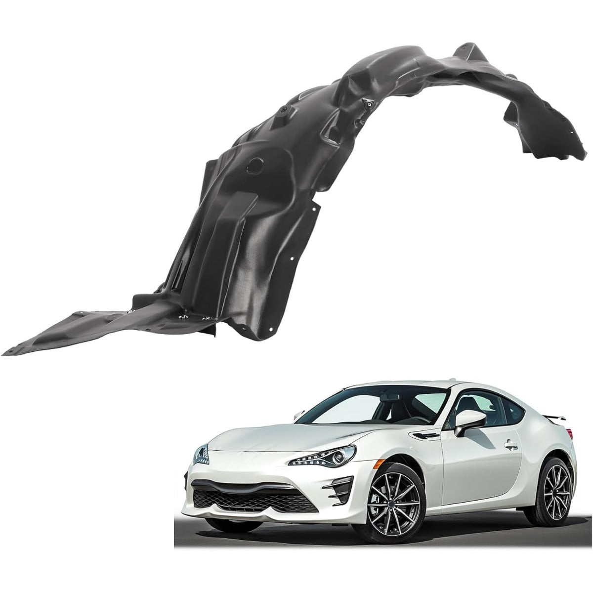 Front Inner Fender Liner for  2013-2016 Scion FR-S 2017-2020 TOYOTA 86 Replacement for Driver + Passenger Side
