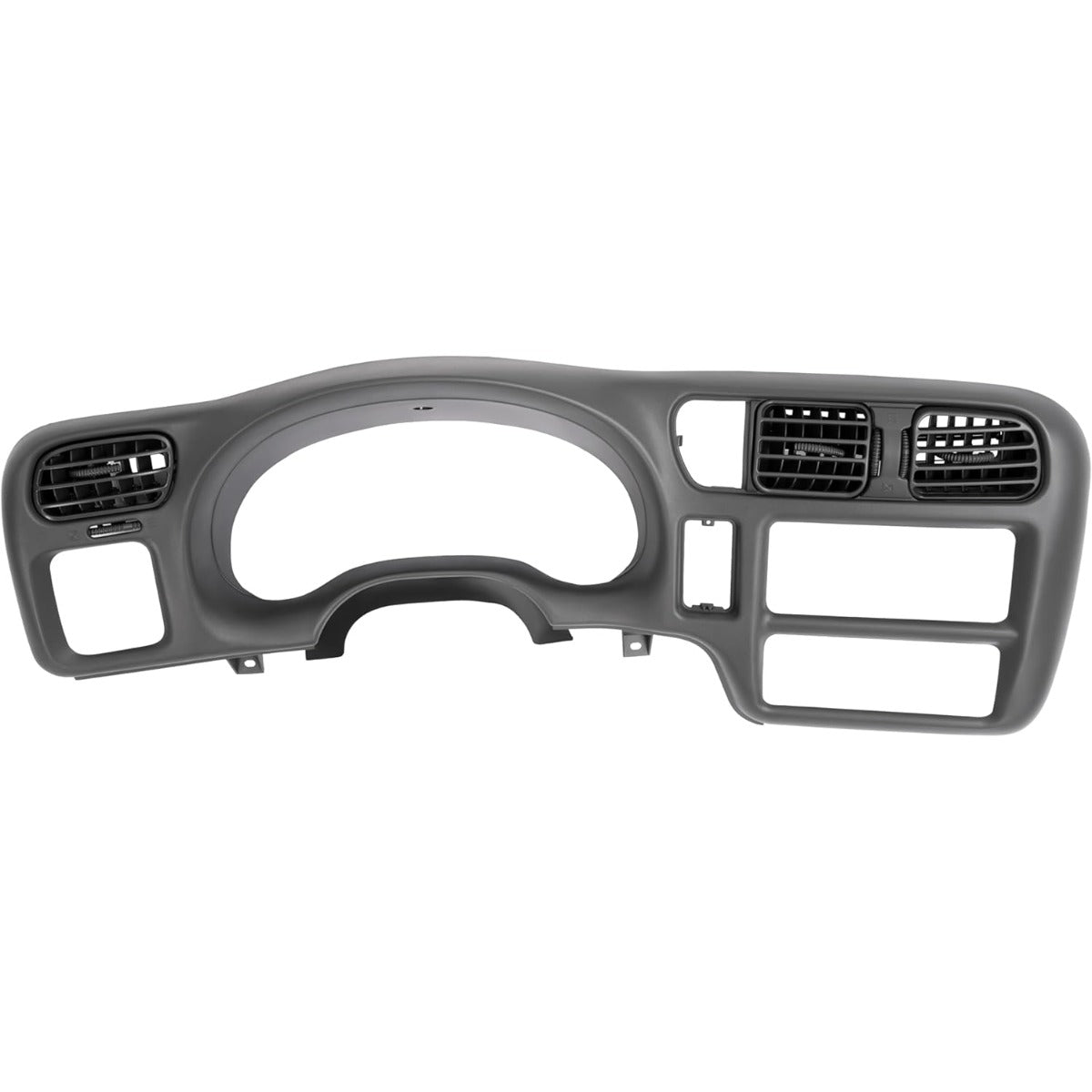 Dash Trim Bezel Cover Compatible with 1998-2004 Checy Chevrolet S10/ Blazer GMC Jimmy Paint ABS Plastic Grey Center Console Radio Dashboard Panel Instrument Replacement Lid(Fit Single Din Only)