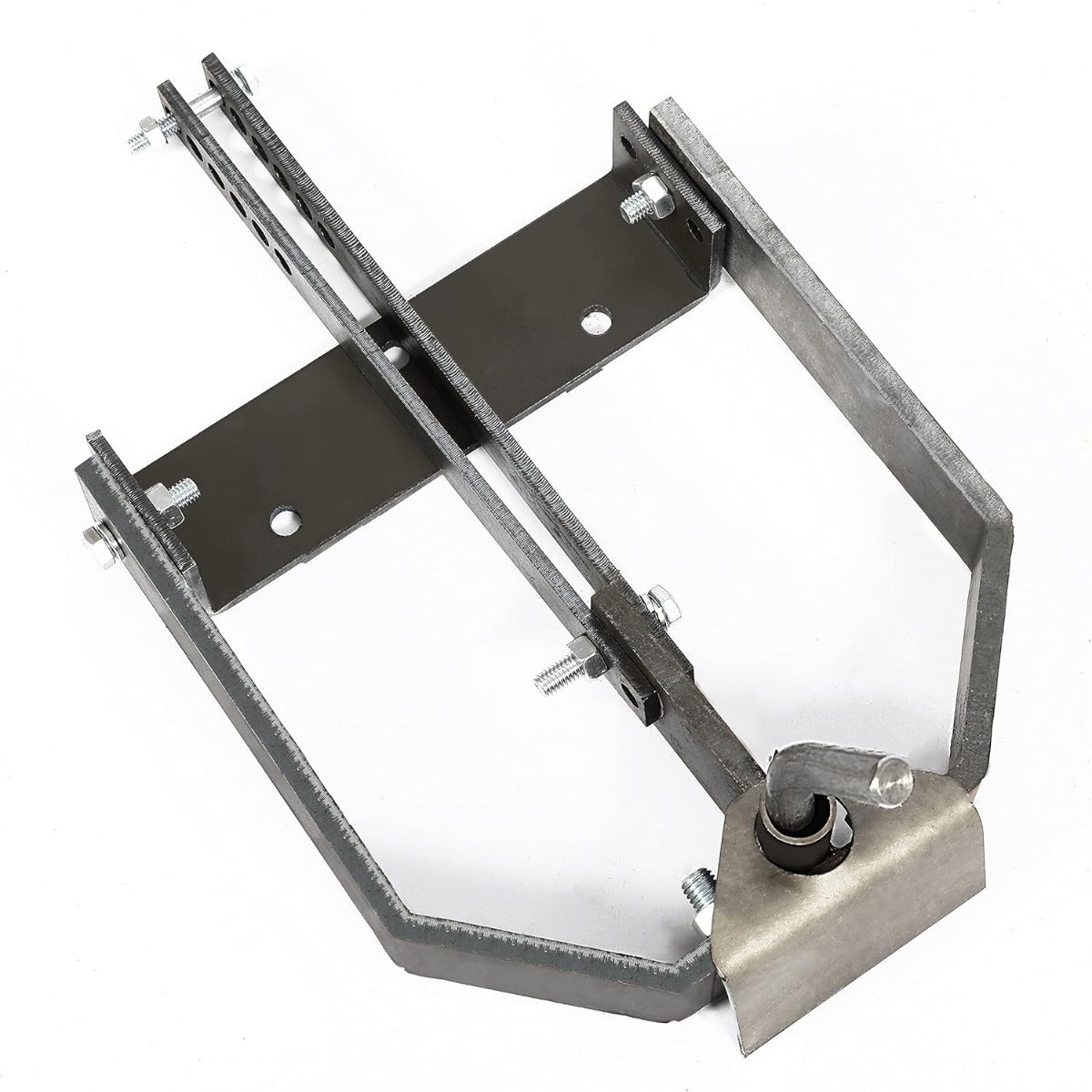 Rear Sleeve Hitch Adapter Compatible with Cub Cadet 3-Point Hitch Bare Metal Color