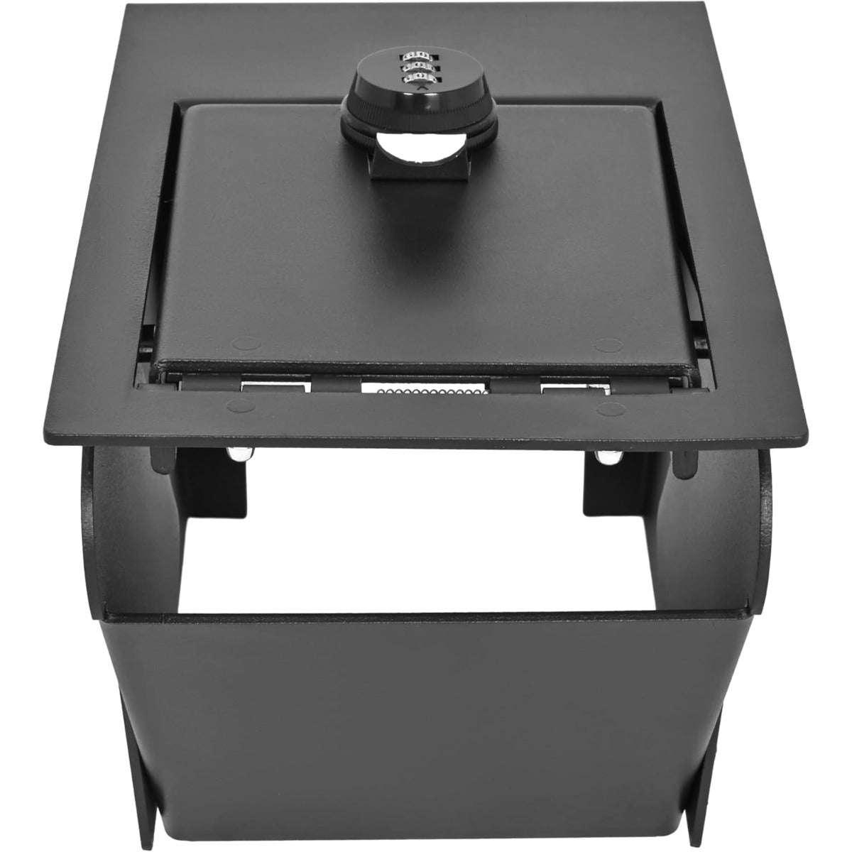 ALMULOO Center Console Lock Safe Gun Box Compatible with 2011-2019 Ford Explorer Powder Coated Heavy Duty Steel Console Organizer Locking Vault Storage with 3-Digit Combo Password