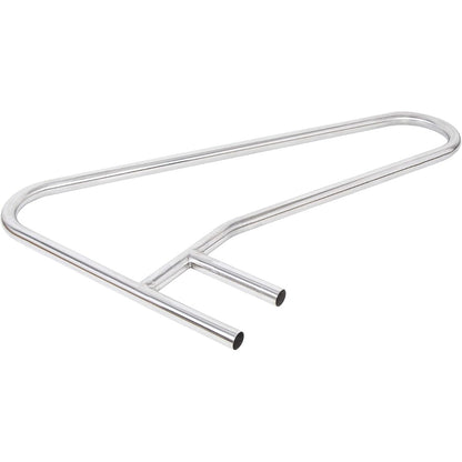 ECOTRIC Pool Handrail Swimming Pool Stair Rail 49-3/8"X35-3/8 304 Stainless | Steel Deck Mounted Cross Brace 300Lbs Load Capacity