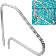 HECASA Pool Handrail Grab Rail Railing 37" x 45.8" Swimming Pool Hand Rail Inground Pool Stair Rail Safety Rail Entry Rail Handle Pool Grab Ladder 304 Stainless Steel W/O Anchors