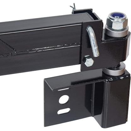 Spare Tire Carrier Mount Compatible with Hummer H2 with Rear License Plate Relocating Kit w/Light Black