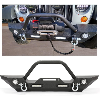 KUAFU Bumper Compatible with Wrangler JK Unlimited JL Gladiator JT